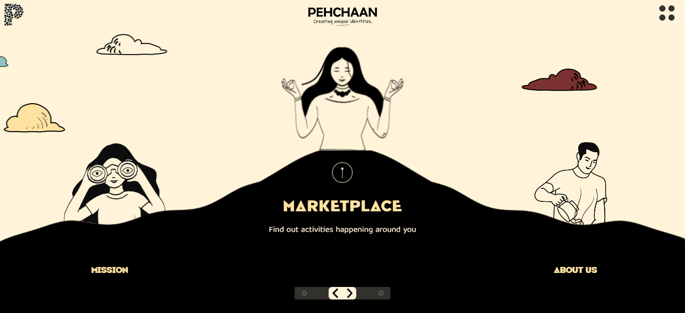 Pehchaan - animated website developed for the startup PEHCHAAN